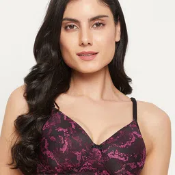 Clovia Abstract Full Coverage Lightly Padded Bra image 1
