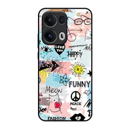 QRIOH Printed Oppo Reno13 Pro 5G Just For You Glass Back Case Mobile Accessories-29