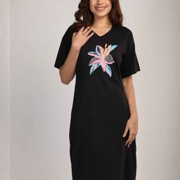 Duchess Women Printed Nightdress-image-59