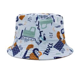 JENNA Unisex Kids Blue Embroidered Sun Hat-picture-4