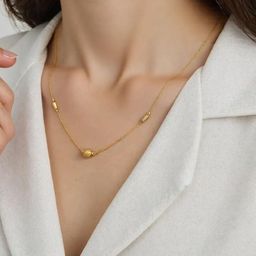 AanyaCentric Brass Gold-Plated Handcrafted Chain-image-58