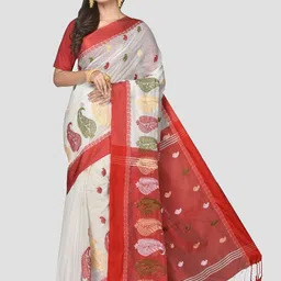 Crochetin Woven Design Ready to Wear Saree-21