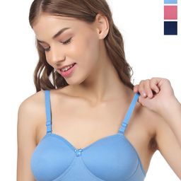 Designer Bugs WomenSet of 3 Half Coverage Lightly Padded-picture-49