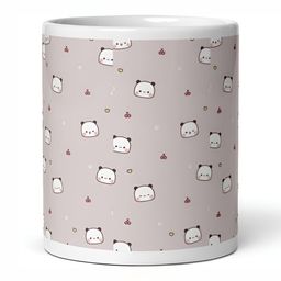 Mr UVD White & Beige Printed Ceramic Mug 350ml-picture-33