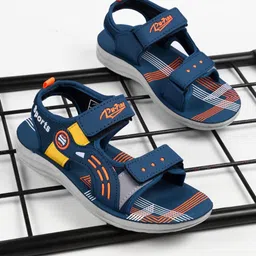 PU-PINE Boys Blue PU Velcro Sports Sandals-picture-34
