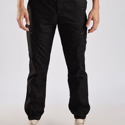 THE BEETEL HOUSE Men Relaxed Fit Cross Pocket Cargos Joggers-image-97