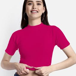 Dream Beauty Fashion Women Pink Crop Top-picture-31
