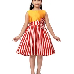 BAESD Striped A-Line Dress-image-70