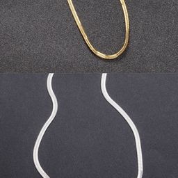 NVR Set of 2 Rhodium Plated Chain-52