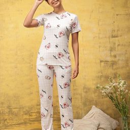 HARPITA Women Printed Night suit-image-101