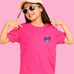 NUSYL Girls Graphic Printed Round Neck Oversized T-shirt-picture-32