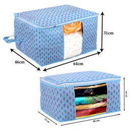 Kuber Industries Blue Set of 4 Regular Drawer Organiser Organisers image 3