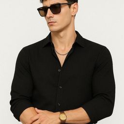 IKON FASHION Men Textured Original Casual Shirt-image-77