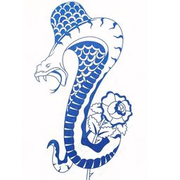 LICK Men Plant Based Realistic Semi Temporary Body Tattoo - Matte Blue-50