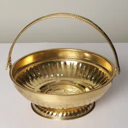 Exotic India Textured Pooja Flowers Basket-image-54