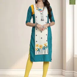 HERE&NOW Women Pack Of 2 Ethnic Motifs Printed Crepe Kurta-image-8