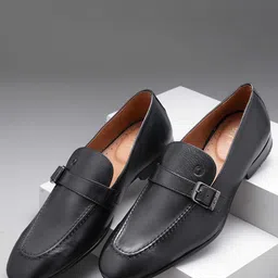 Ruosh Men Leather Formal Loafers-image-86