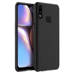 scratchgard 446 Silicone Back Cover for Galaxy A10s (Sleek Design,, Black)-image-7
