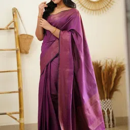 Visit Wear Woven Design Zari Pure Silk Banarasi Saree-picture-26