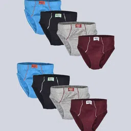 Lux Cozi Boys Pack Of 8 Pure Cotton Mid-Rise Basic Briefs COZI_BOYS_PLAIN_BRIEF_IE_AST_8PC-13