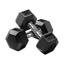 ADRENEX Set Of 2 Hexagon Fixed Weight Dumbbell - 10 kg Each-4