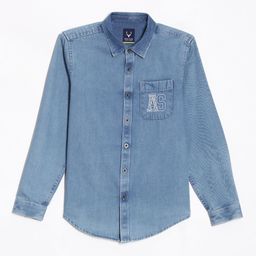 Allen Solly Junior Boys Spread Collar Solid Cotton Casual Shirt-picture-34
