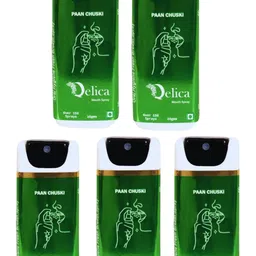 Qelica Set Of 5 Paan Chuski Fresh Breath Spray-10g Each image 1
