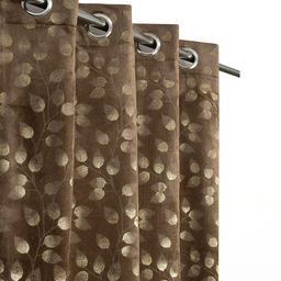 Myntra Elegant Homes Brown Set of 2 Long Door Curtain-picture-33