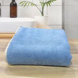 LABHAM Blue Cotton 450 GSM Supersoft Ultra Absorbant Bath Towel-image-21
