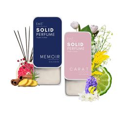 EM5 Set Of 2 Memoir & Carat Long Lasting Perfume - 12 g Each-2