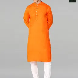 PulseIQ Selection Of 2 Mandarin Collar Pure Cotton Straight Kurta With Pyjamas-image-23