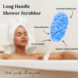 CareDone Soft Long Loofah with Handle image 4