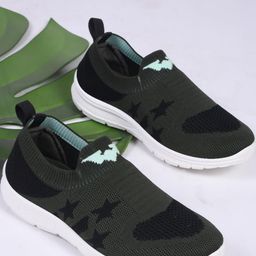 PU-PINE Green Textile Casual Shoes-image-10