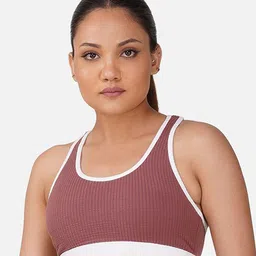 Wearjukebox Solid Full Coverage Removable Padding Underwired Workout Bra-picture-41