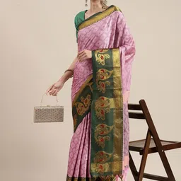 LeeliPeeri Designer Woven Design Zari Saree-picture-57