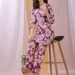 HRITIKA Printed Tunic With Trousers Co-Ords-picture-14