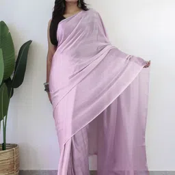 Anouk Rustic Striped Poly Georgette Saree image 2