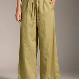 20Dresses Women High-Rise Pleated Parallel Trousers-image-5