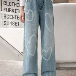 LULU & SKY Girls Wide Leg High-Rise Heavy Fade Jeans-picture-49