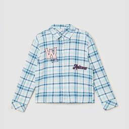 max Girls Tartan Checked Spread Collar Pure Cotton Casual Shirt-picture-10