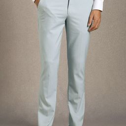Louis Philippe Men Textured Slim Fit Formal Trousers-picture-22