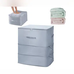 Yellow Weaves Grey Set of 2 Regular Drawer Organiser-49