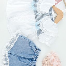 LULU & SKY Girls Colourblocked Top with Shorts-image-59