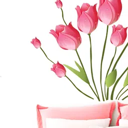 Aura Pink & Green Self Adhesive Wall Sticker-image-47