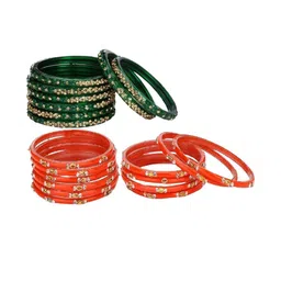 1ST TIME Green Alloy Bangle-11