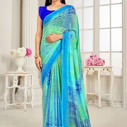 Anouk Rustic Pure Georgette Dabu Saree-image-79