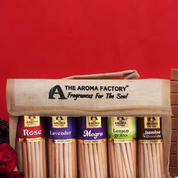 The Aroma Factory Beige 5 Pieces Wooden Incense Sticks-image-61