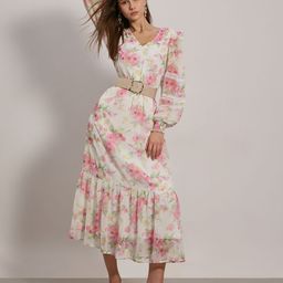 Vero Moda Floral Print Bishop Sleeve Fit & Flare Maxi Dress-image-33
