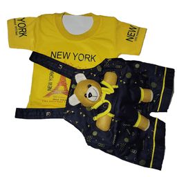 SHREEVASA Kids Printed Dungarees With T-Shirt-image-79