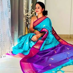 A S CREATION Woven Design Zari Paithani Saree-picture-34
